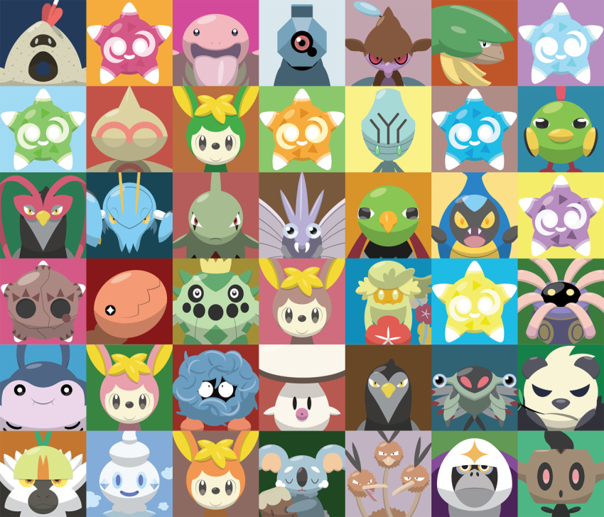 anorith, baltoy, beldum, bird, black_eyes, cacnea, clauncher, closed_mouth