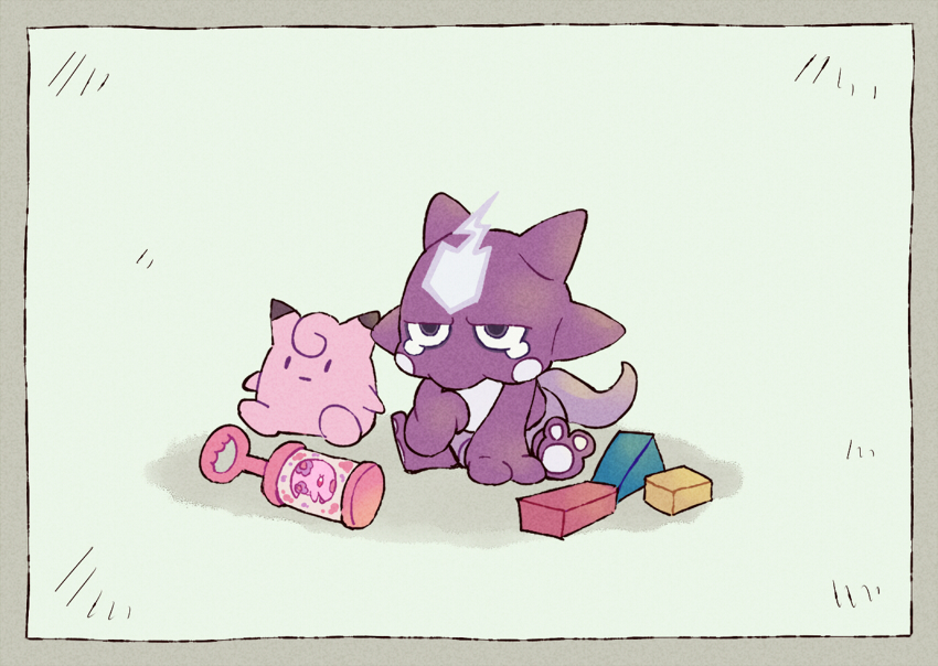 border, character_doll, clefairy, full_body, gen_1_pokemon, gen_5_pokemon, gen_8_pokemon, grey_border