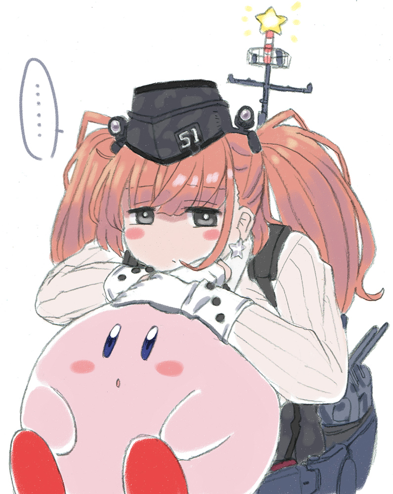 ..., 1girl, atlanta_(kantai_collection), bangs, black_eyes, blue_eyes, blush, brown_hair
