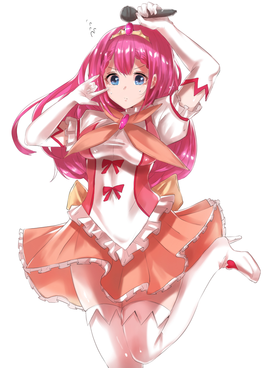 1girl, \m/, blue_eyes, bokutachi_wa_benkyou_ga_dekinai, boots, breasts, costume, dkflkkldf