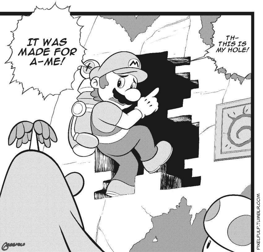 1boy, backpack, bag, commentary, english_commentary, english_text, gloves, greyscale