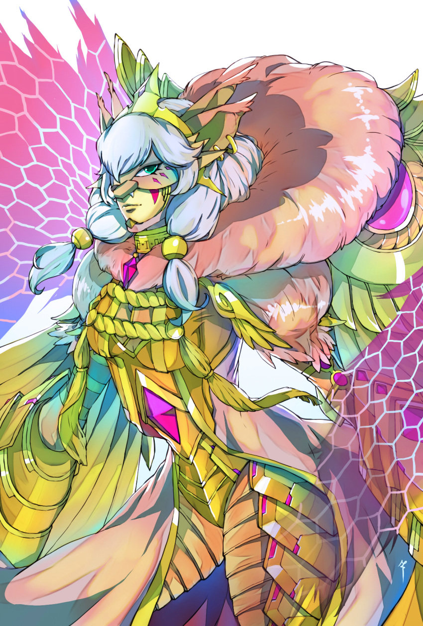 1girl, animal_ears, armor, bangs, bob_cut, breasts, cat_ears, coat