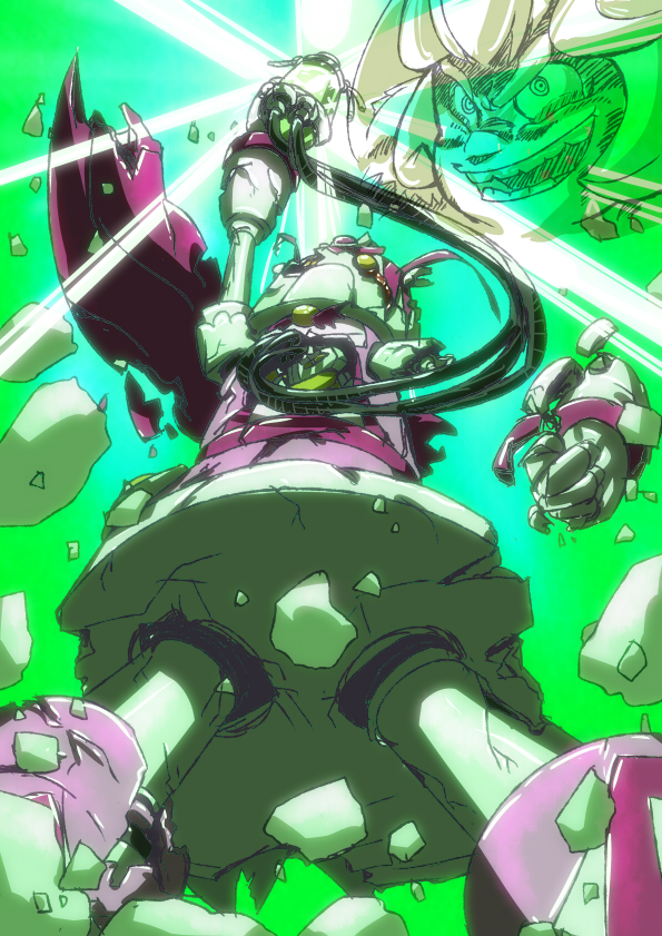 10s, crossover, cure_happy, cure_peace, getter_robo, happy_robo, head_wings, kise_yayoi