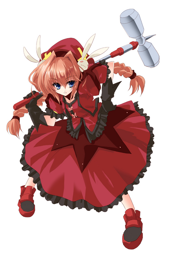 braid, dress, fthgn338, gloves, graf_eisen, hat, mahou_shoujo_lyrical_nanoha, mahou_shoujo_lyrical_nanoha_a's