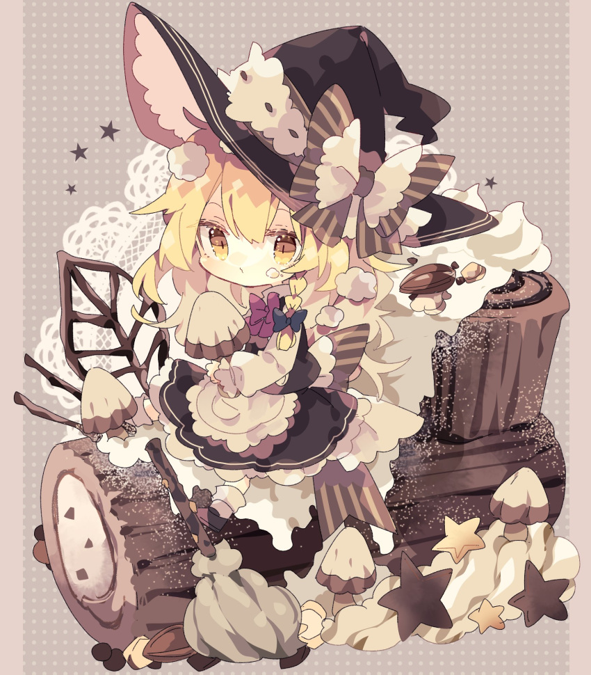 1girl, adapted_costume, apron, back_bow, black_footwear, black_headwear, black_skirt, black_vest