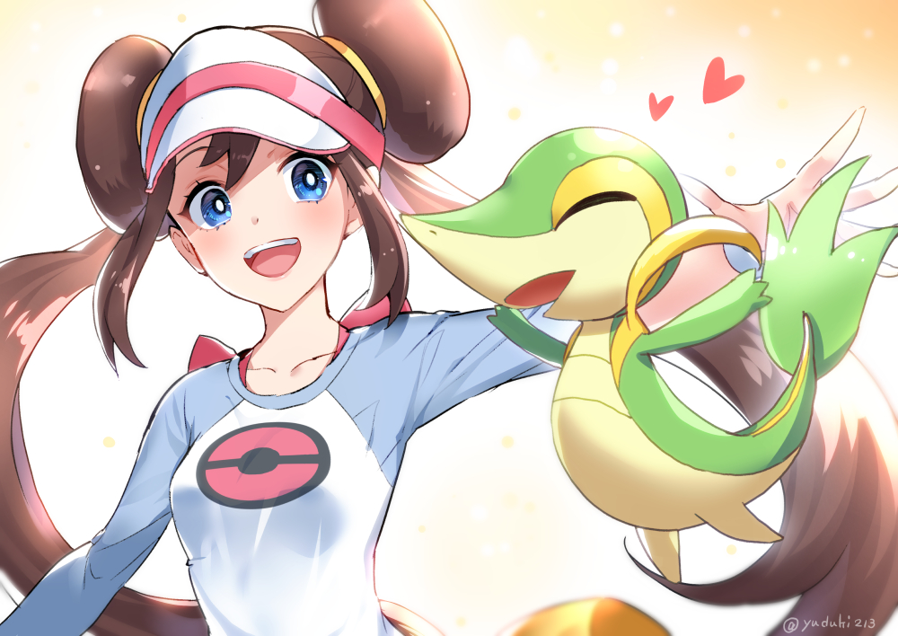 1girl, blue_eyes, blush, bow, breasts, brown_hair, double_bun, long_hair
