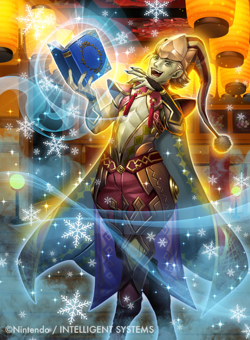 1boy, abs, blonde_hair, book, boots, cape, fire_emblem, fire_emblem_cipher