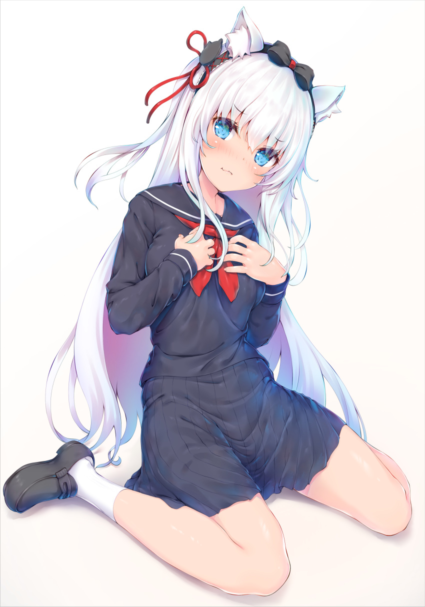 1girl, absurdres, akyorapenyo, animal_ear_fluff, animal_ears, azur_lane, bangs, black_bow