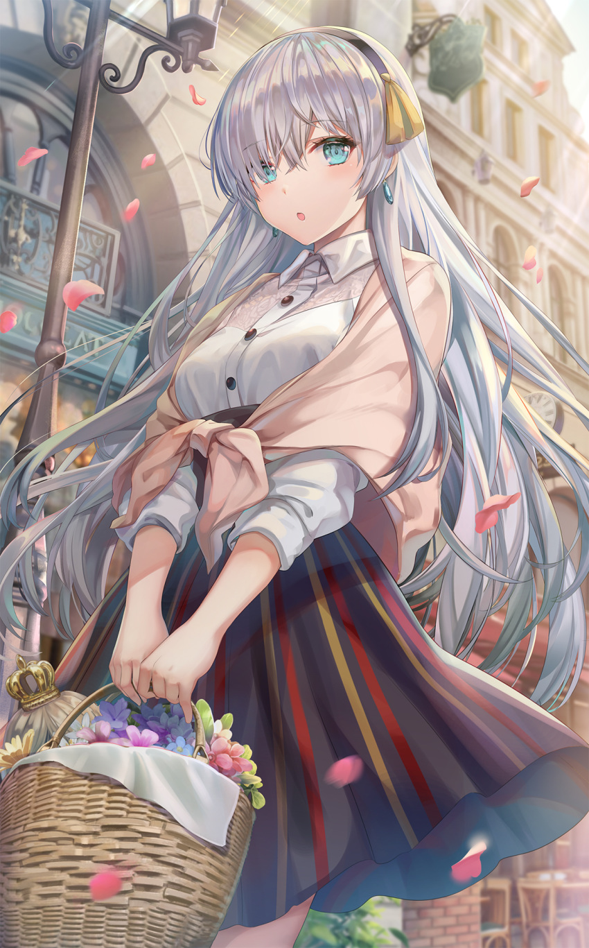1girl, :o, anastasia_(fate/grand_order), aquamarine_(gemstone), bangs, basket, blue_eyes, blush