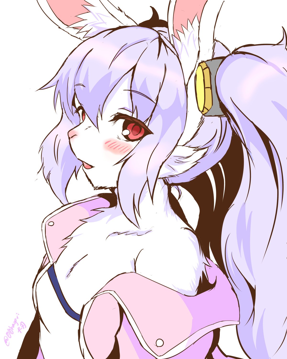 animal_ear_fluff, animal_ears, azur_lane, camisole, collarbone, furry, highres, jacket