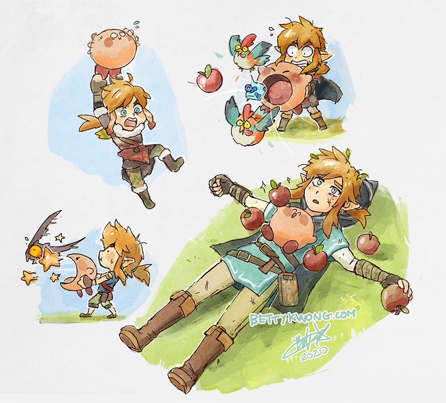 1boy, apple, bettykwong, blonde_hair, blue_eyes, blue_shirt, boots, cloak