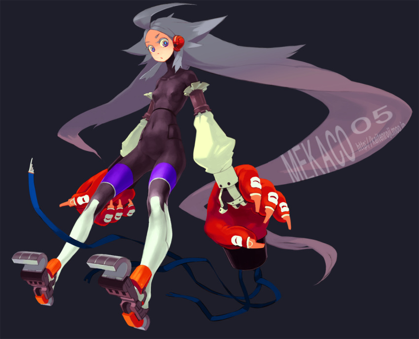 kaitenroji, long_hair, mecha_musume, original, silver_hair