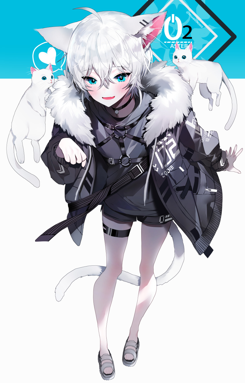 1boy, absurdres, ahoge, animal, animal_ear_fluff, animal_ears, bangs, black_choker