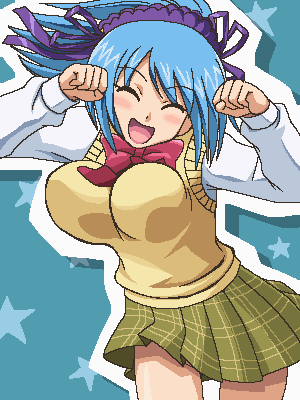 caramelldansen, kurono_kurumu, kuruno_kurumu, lowres, oekaki, rosario+vampire
