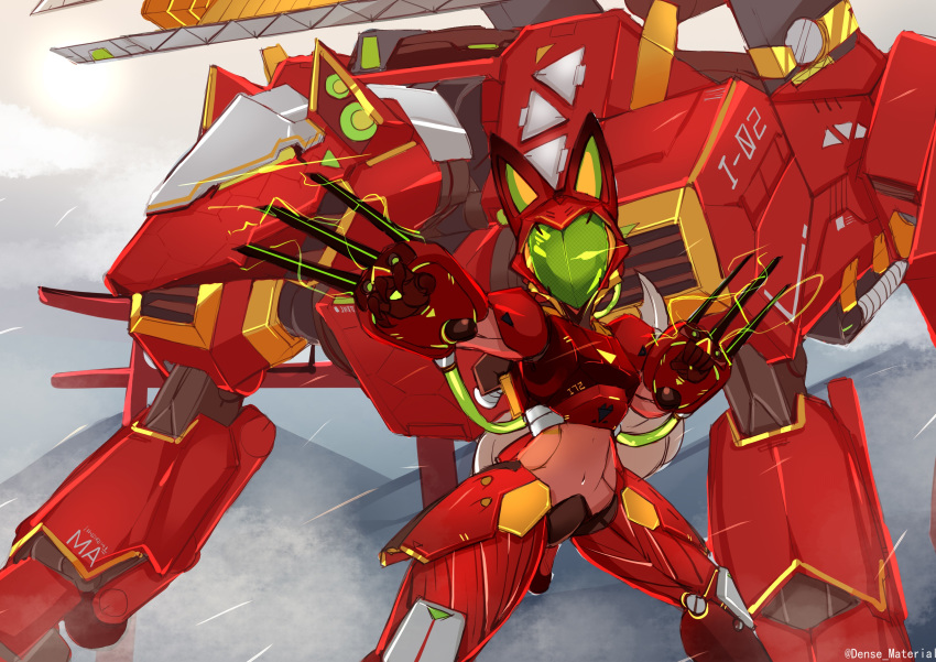 1girl, absurdres, andou_inari, choumi_wuti_(xueye_fanmang_zhong), fox_girl, highres, machine, robot_ears