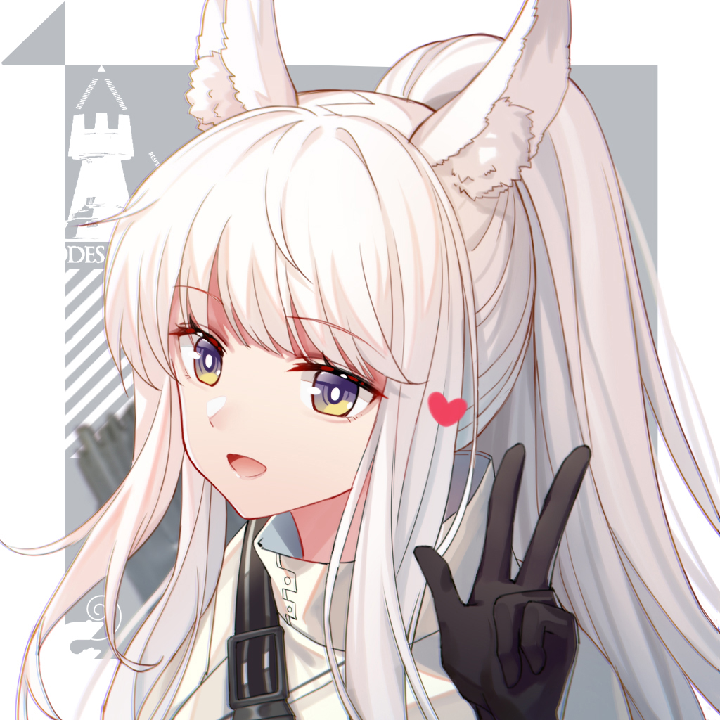 1girl, animal_ear_fluff, animal_ears, arknights, bangs, blue_shrimp, eyebrows_visible_through_hair, gloves