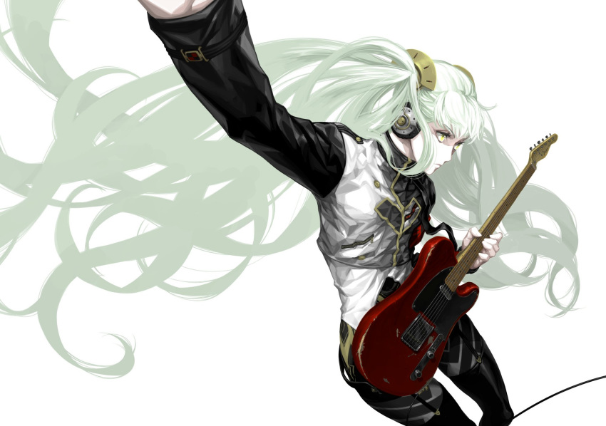 1girl, agitation_(module), bangs, black_legwear, cable, closed_mouth, cowboy_shot, cropped_jacket