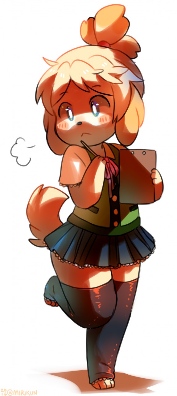 1girl, :<, adapted_costume, animal_ears, bangs, black_legwear, blonde_hair, blue_eyes