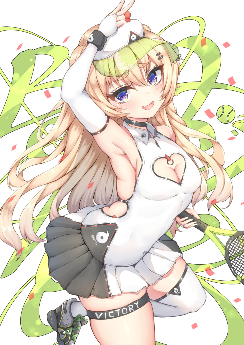 1girl, azur_lane, bache_(azur_lane), bache_(showy_sports_star)_(azur_lane), ball, bare_shoulders, blonde_hair, blush