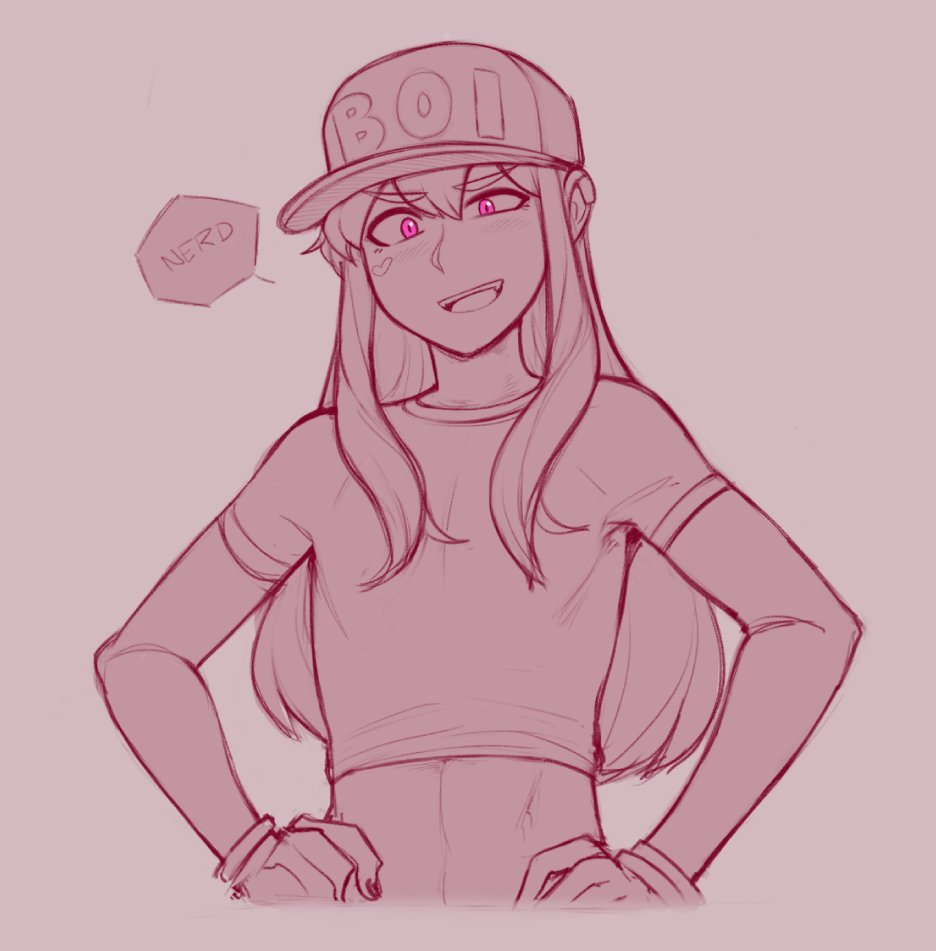 1boy, bangs, baseball_cap, black_nails, bracelet, cowboy_shot, dross, english_text