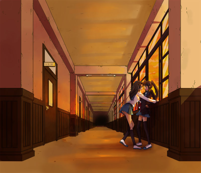 doku_ta_pepperko, genderswap, koizumi_itsuki, koizumi_itsuki_(female), kyon, kyonko, multiple_girls, suzumiya_haruhi_no_yuuutsu