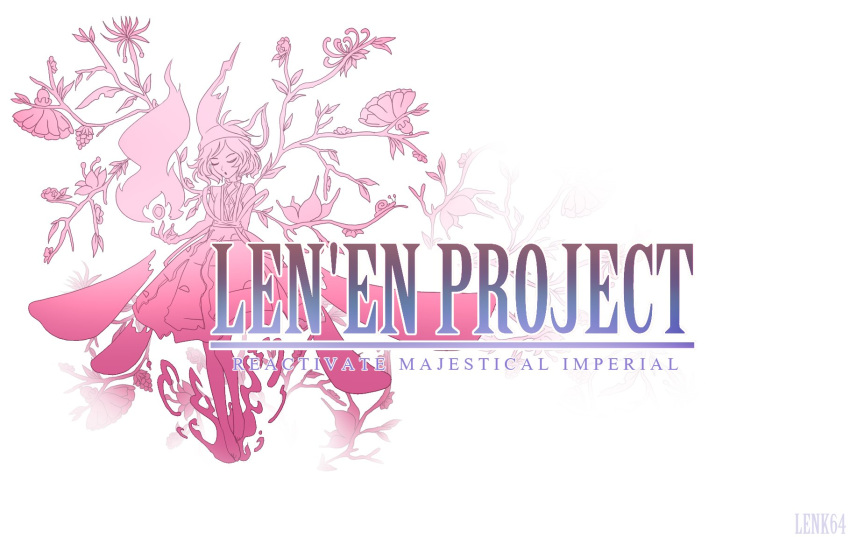 1other, barefoot, closed_eyes, final_fantasy, floral_background, flower, highres, len'en