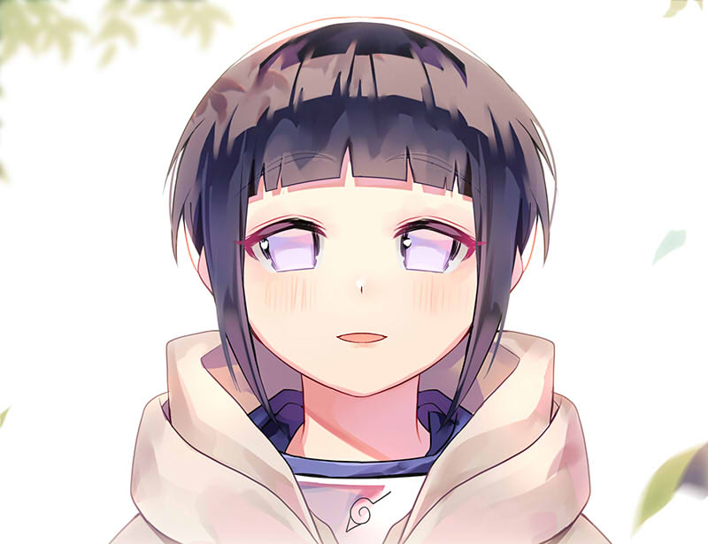 1girl, bangs, blush, commentary_request, eyebrows_visible_through_hair, forehead_protector, hood, hood_down
