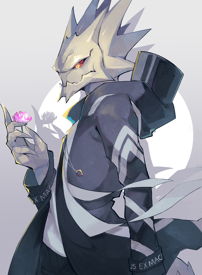 12f_(arknights), 1boy, arknights, black_coat, coat, commentary_request, cowboy_shot, drop_shadow