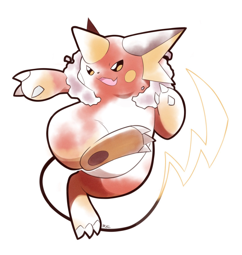 :d, artsy-rc, commentary, english_commentary, fang, full_body, gorochu, highres