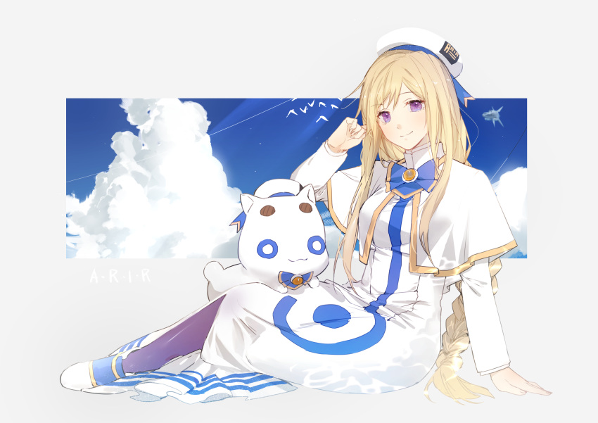 1girl, absurdres, alicia_florence, aria, aria_company_uniform, aria_pokoteng, blonde_hair, braid