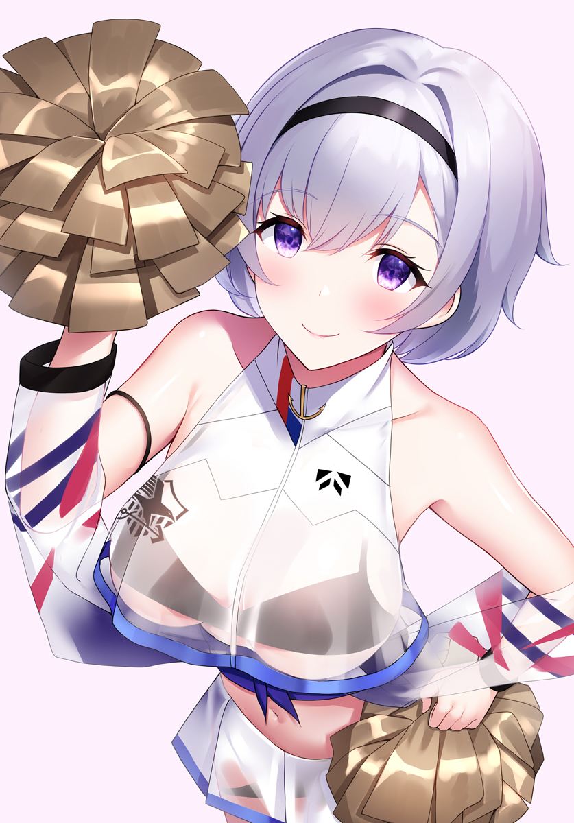 1girl, azur_lane, bangs, bare_shoulders, bikini, bikini_under_clothes, black_bikini, blush