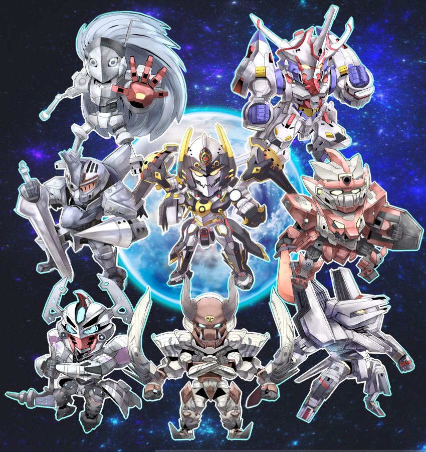 2014, break_blade, captain_earth, chibi, clenched_hands, crossed_arms, daimidaler_type-3, delphine_(break_blade)