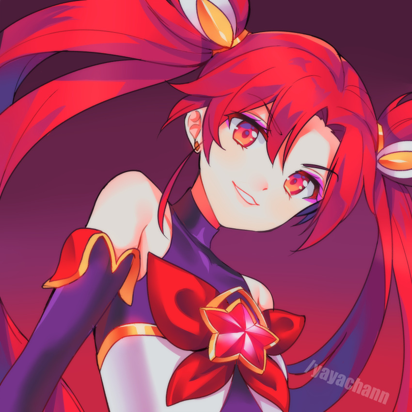 1girl, absurdres, bare_shoulders, blush, elbow_gloves, gloves, gradient, gradient_background