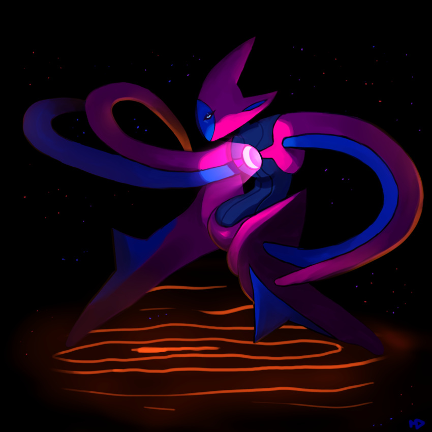 commentary, creature, deoxys, deoxys_(attack), english_commentary, full_body, gen_3_pokemon, highres