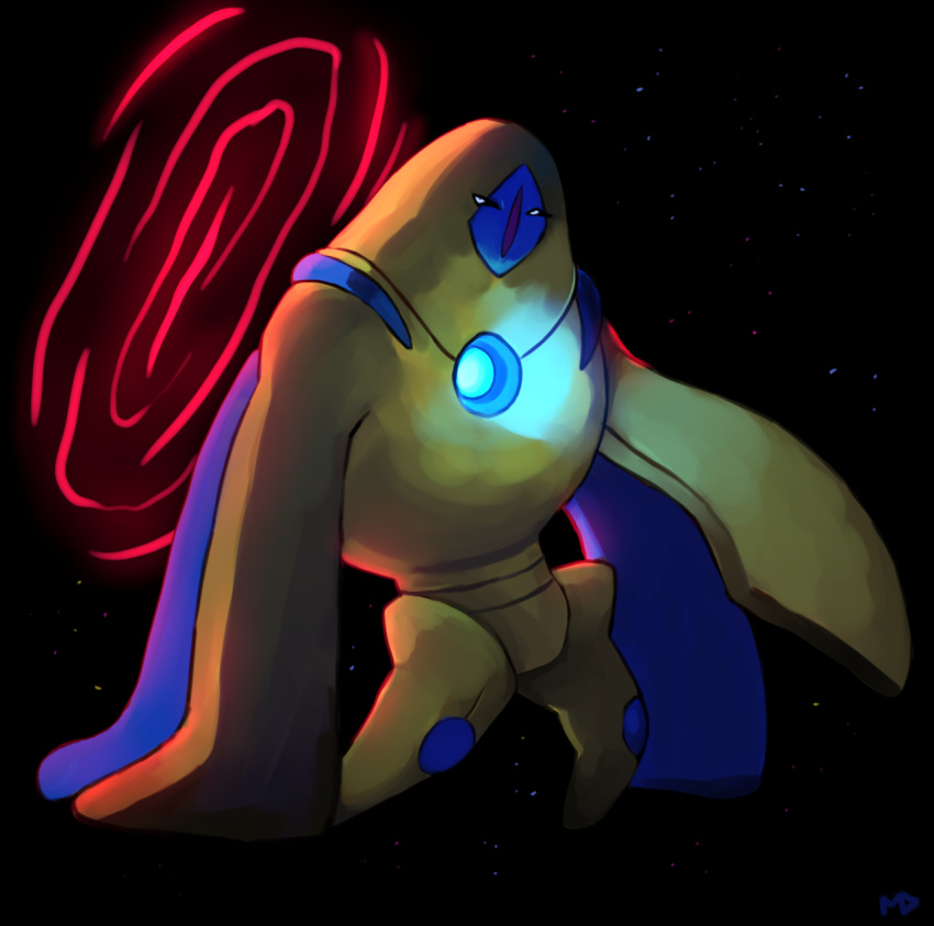 commentary, creature, deoxys, deoxys_(defense), english_commentary, full_body, gen_3_pokemon, highres