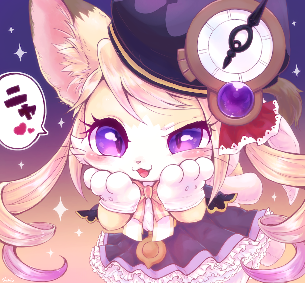 1boy, :3, artist_name, blonde_hair, blush, bow, bowtie, cat_busters
