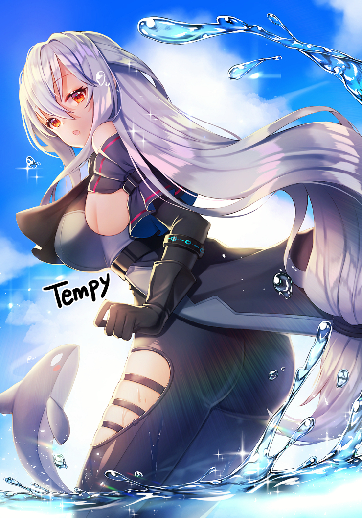 1girl, :o, animal, arknights, artist_name, ass, bangs, black_gloves