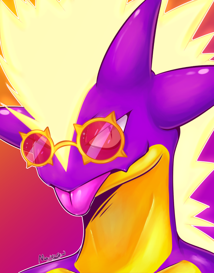 commentary, english_commentary, face, gen_8_pokemon, looking_at_viewer, mauveraw, pokemon, signature