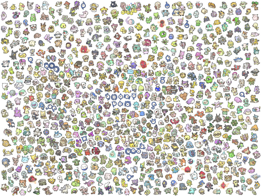 alternate_color, bird, black_eyes, blue_eyes, brown_eyes, castform, castform_(normal), castform_(rainy)