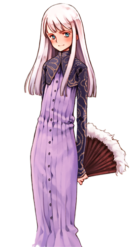 arms_behind_back, bangs, blue_eyes, blunt_bangs, blush, buttons, crop_top, dress