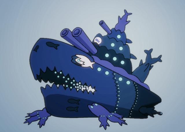 commentary, creature, english_commentary, full_body, gen_7_pokemon, gigantamax, gigantamax_(other), no_humans
