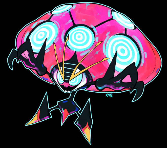 black_background, blue_eyes, commentary, creature, english_commentary, full_body, gen_8_pokemon, gigantamax