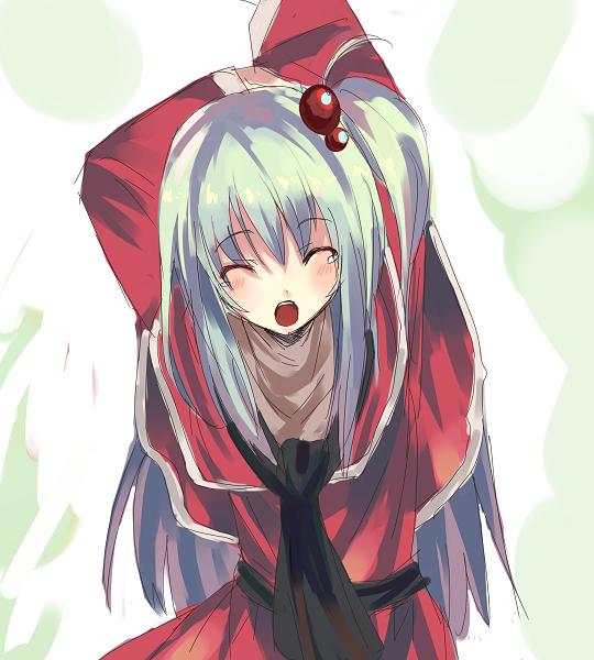 long_hair, shinki, stretch, touhou