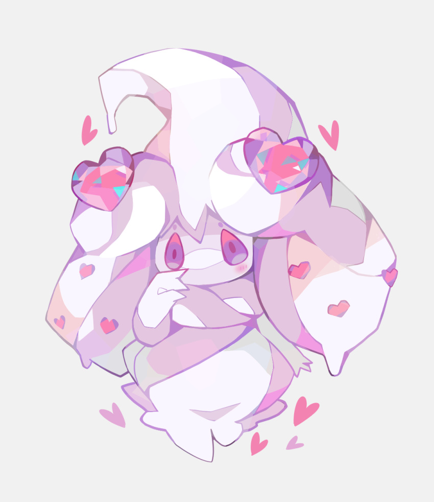 creature, full_body, heart, highres, no_humans, pokemon_(creature), same-no-kiba, simple_background