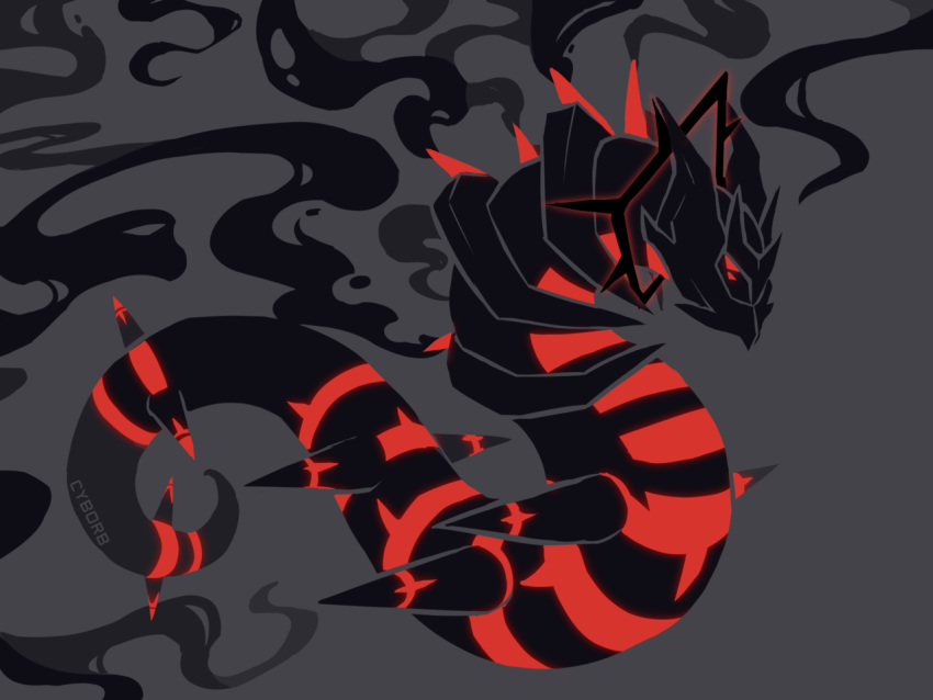 commentary, creature, cyborb, english_commentary, full_body, gen_4_pokemon, giratina, giratina_(origin)