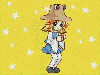 animated, animated_gif, dance, dancing, gif, hat, lowres, mochiya_marosuke