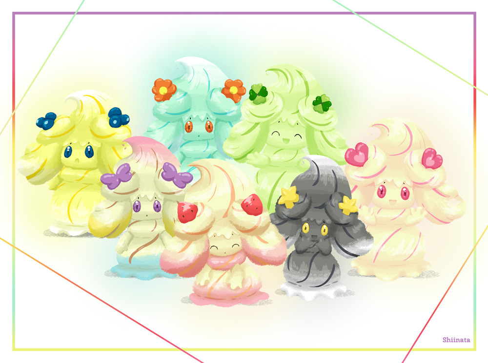 :d, :o, ^_^, alcremie, alcremie_(berry_sweet), alcremie_(flower_sweet), alcremie_(lemon_cream), alcremie_(love_sweet)