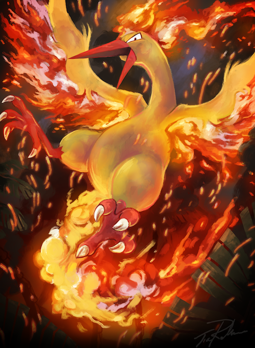 bird, bird_focus, claws, fire, flying, gen_1_pokemon, legendary_pokemon, looking_at_viewer