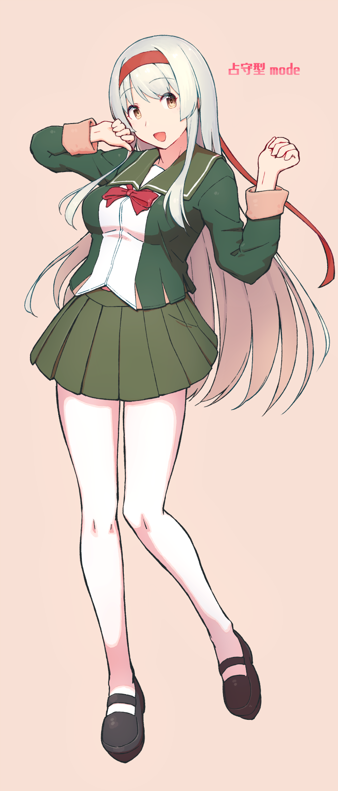 1girl, alternate_costume, breasts, brown_eyes, cosplay, full_body, fur-trimmed_sleeves, fur_trim