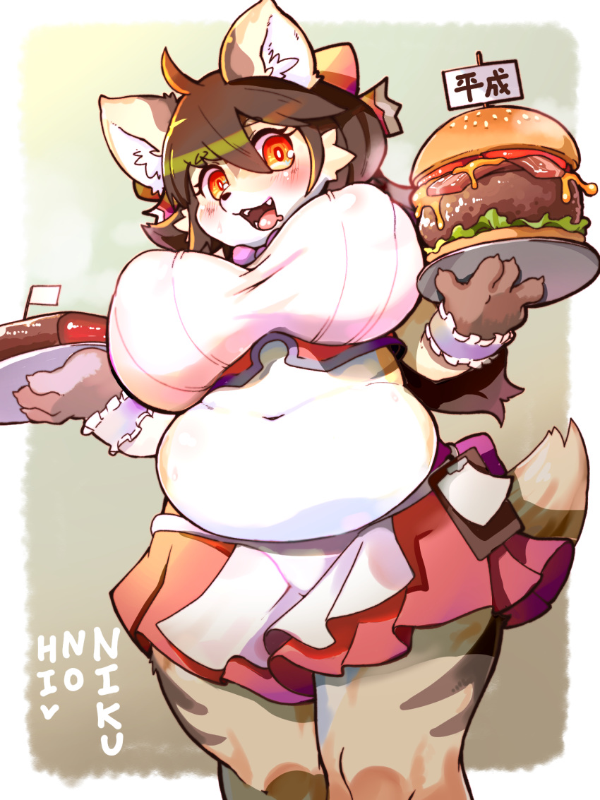 1girl, ahoge, animal_ears, breasts, brown_hair, clipboard, commentary_request, cowboy_shot